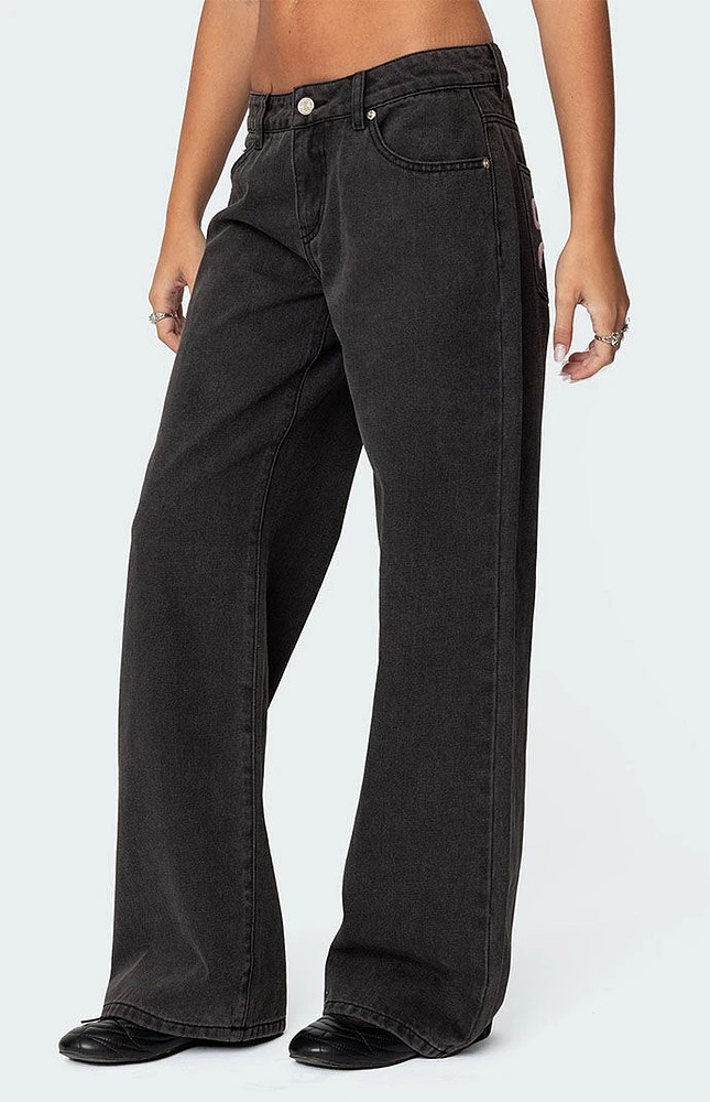 🔥HOT SALE🔥Bow Pocket Relaxed Jeans(BUY 2 FREE SHIPPING)