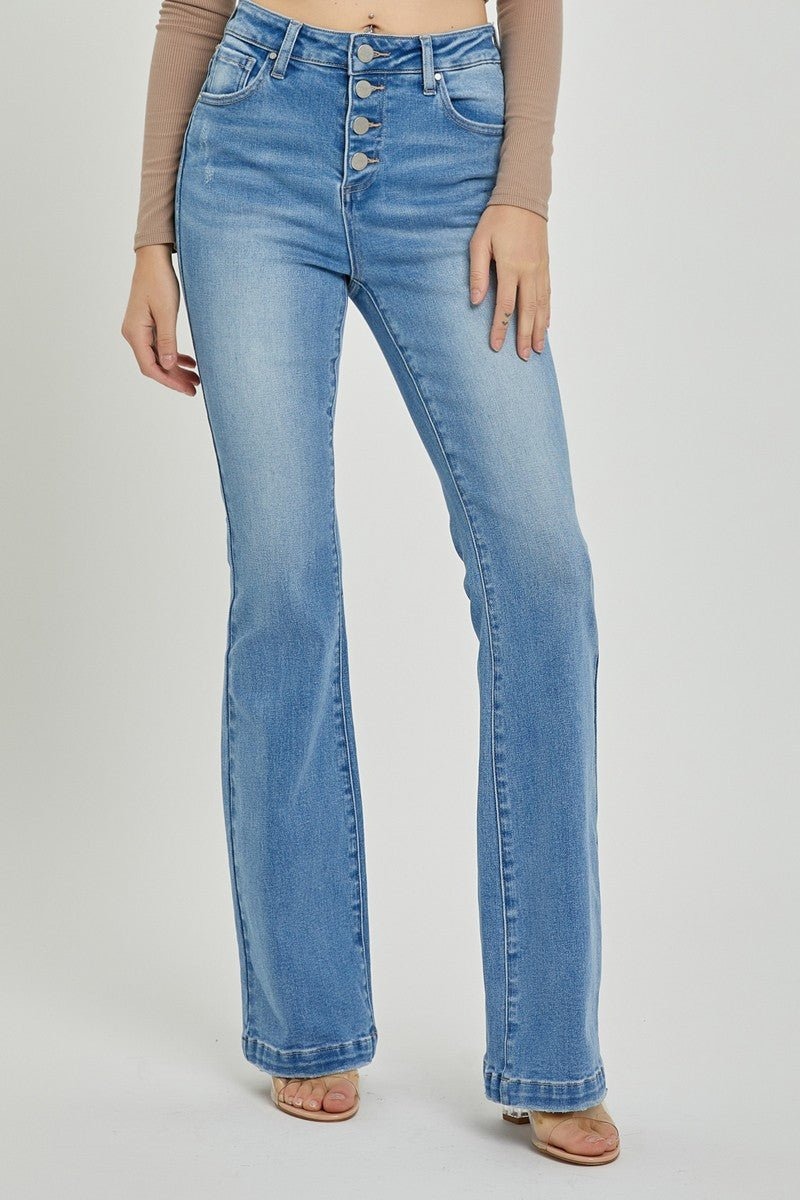 🔥HOT SALE🔥High Rise Button Fly Jeans(BUY 2 FREE SHIPPING)