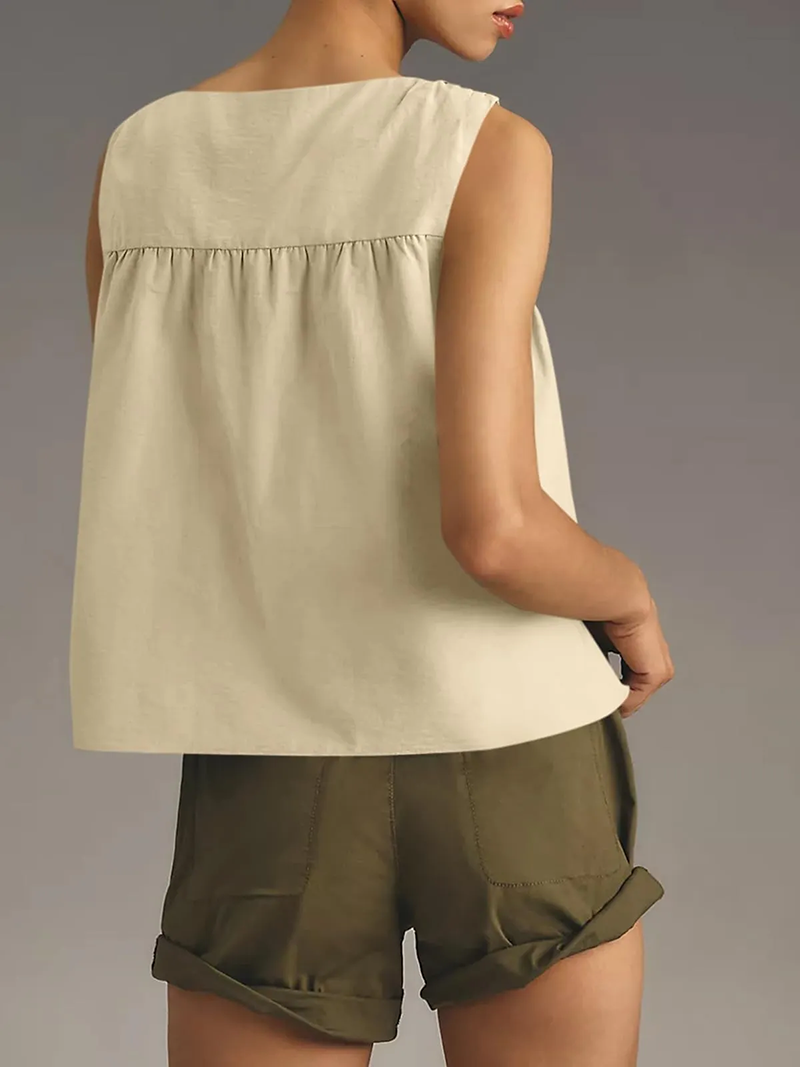 ✨WOMENS PEPLUM BABYDOLL TANK TOPS SUMMER SLEEVELESS LOOSE T SHIRTS (BUY 2 FREE SHIPPING!!!)