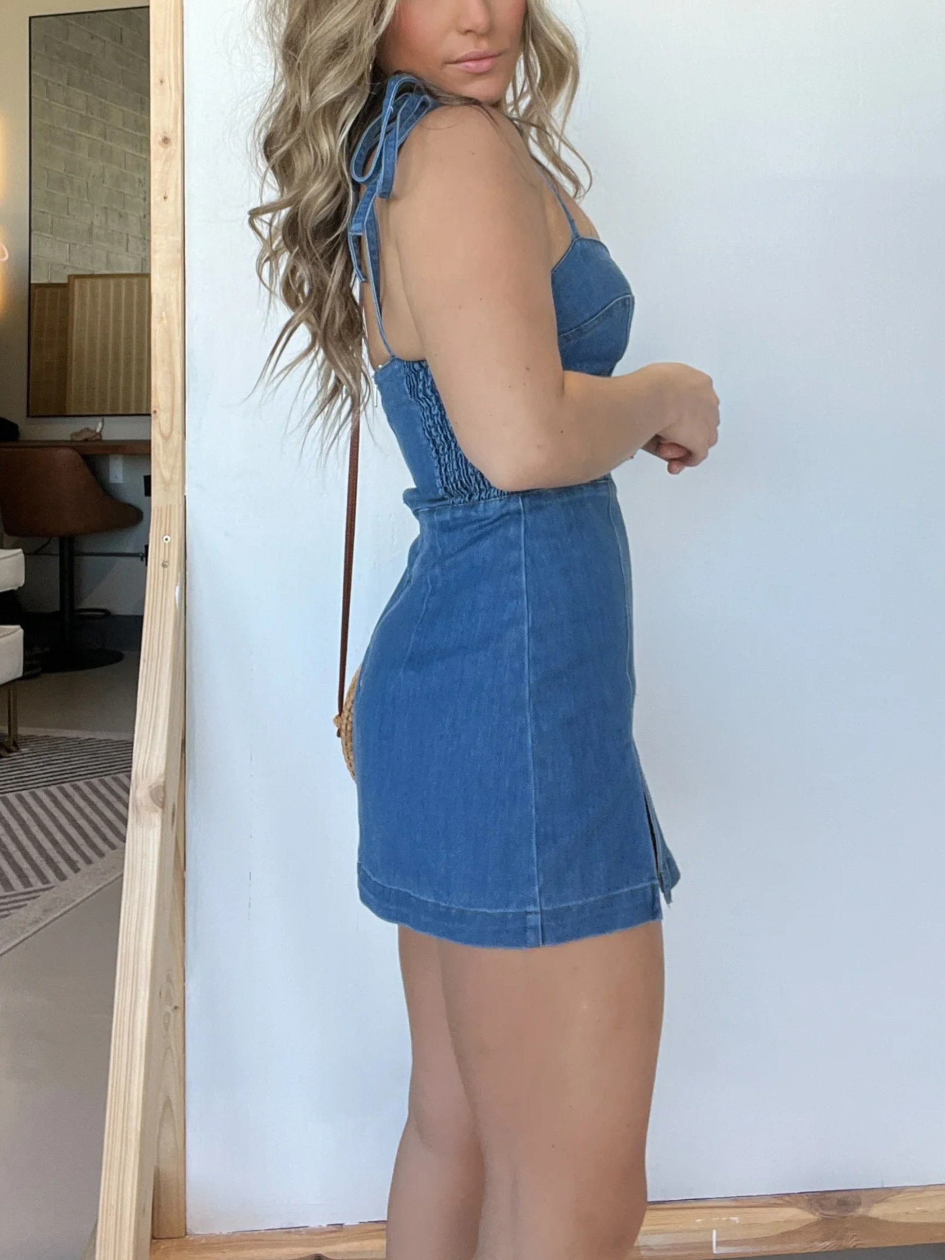 ✨STRAPPY DENIM ZIPPER DRESS (BUY 2 FREE SHIPPING)