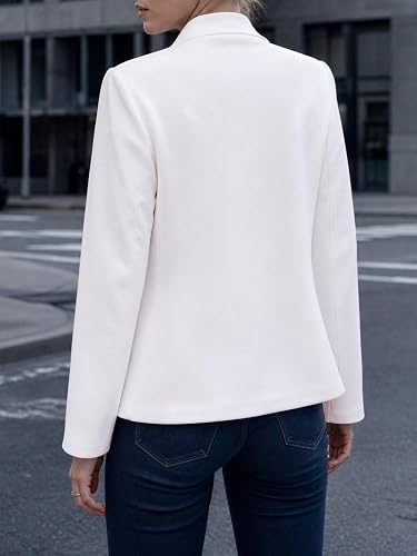 Womens Sweatshirt Blazer Open Front Lapel Suit Jacket Casual Coat