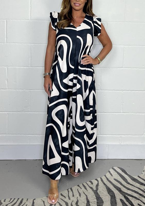 Women's Casual Color Block Wide Leg Jumpsuit（Buy 2 Free Shipping)