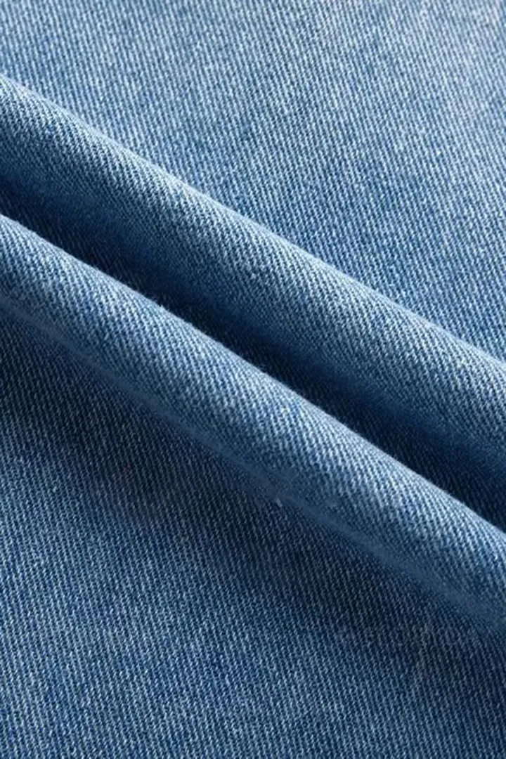 Midiross Ripped Button Up Low Waist Jeans