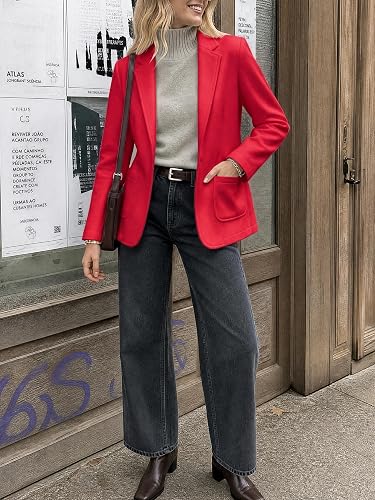 Womens Sweatshirt Blazer Open Front Lapel Suit Jacket Casual Coat