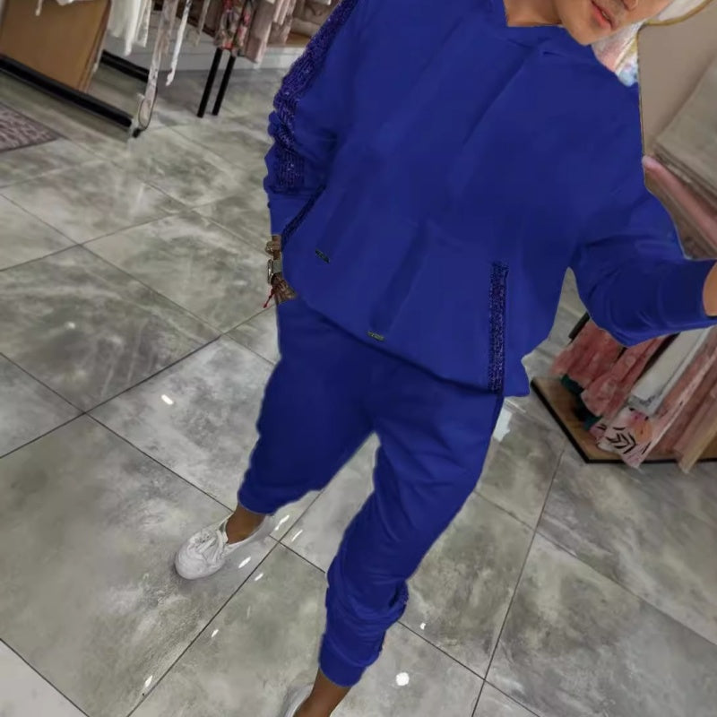 Women’s Drawstring Hooded Tops ＆ Pants 2-Piece Set(BUY 2 FREE SHIPPING)