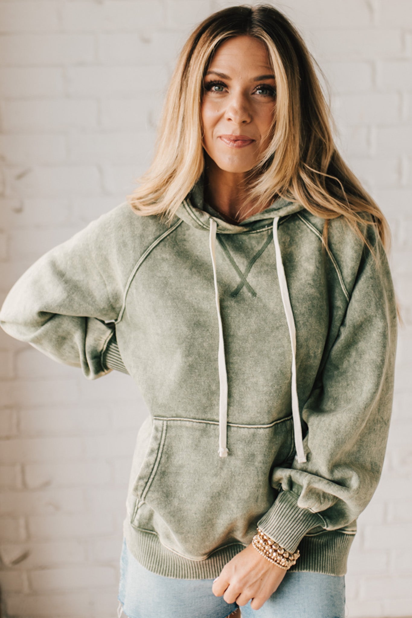 Acid Washed Fleece Hoodie（BUY 2 FREE SHIPPING)