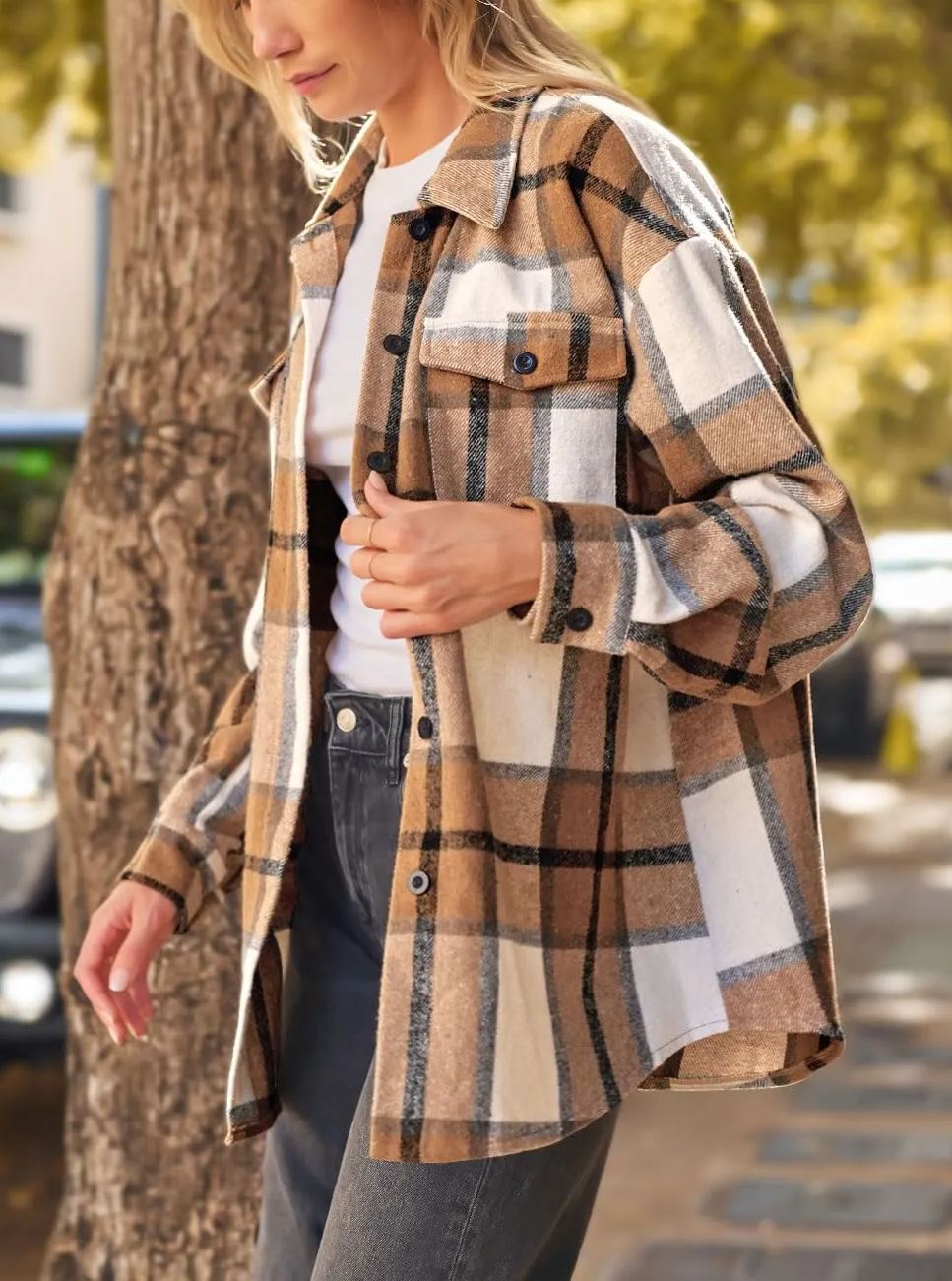 Hot Sale Women's Fall Flannel Plaid Button Down Shirts Jackets (BUY 2 FREE SHIPPING)