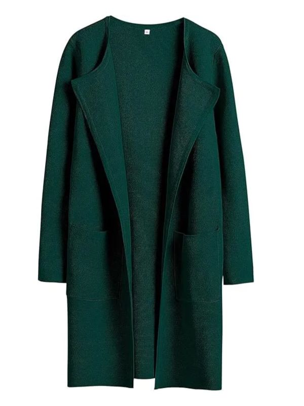 Women's Solid Color Coat Lapel Top Coat with Pockets(BUY 2 FREE SHIPPING)