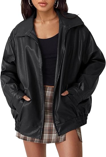 Women's Oversized Faux Suede Leather Jacket(BUY 2 FREE SHIPPING)