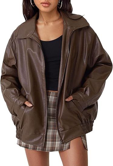 Women's Oversized Faux Suede Leather Jacket(BUY 2 FREE SHIPPING)