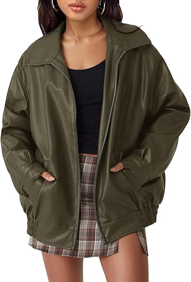 Women's Oversized Faux Suede Leather Jacket(BUY 2 FREE SHIPPING)