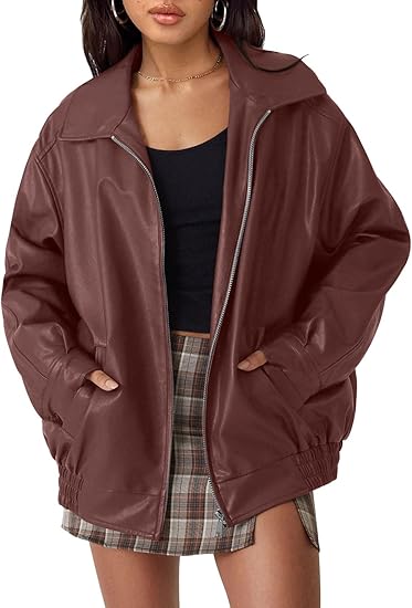 Women's Oversized Faux Suede Leather Jacket(BUY 2 FREE SHIPPING)