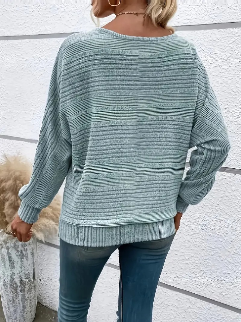 Women's Soft Solid Batwing Sleeve Pullover Long Sleeve Top(BUY 2 FREE SHIPPING)