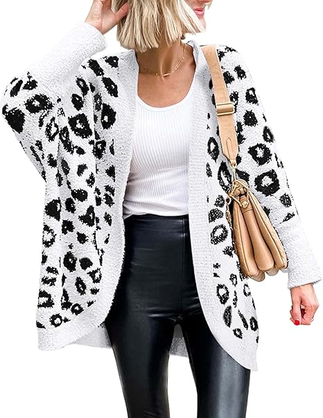 Loose Leopard Pocket Cardigan Sweater（BUY 2 FREE SHIPPING)