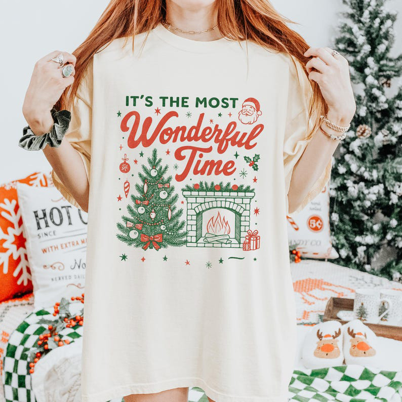 "This is the best time" Christmas T-shirt（BUY 3 FREE SHIPPING)