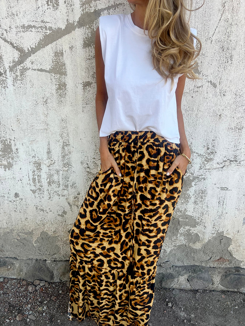 Women's Leopard Layered Strappy Dress (Buy 2 Free Shipping)