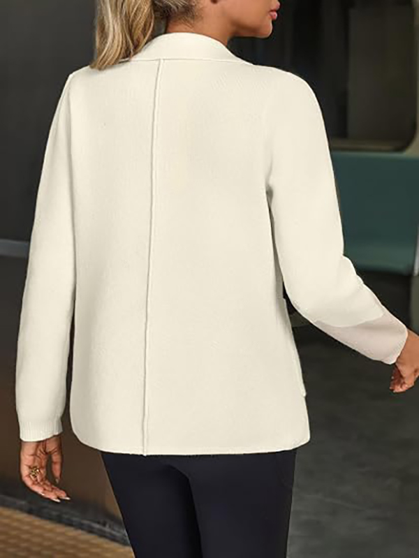 Women's Slim Fit Long Sleeve Knit Blazer