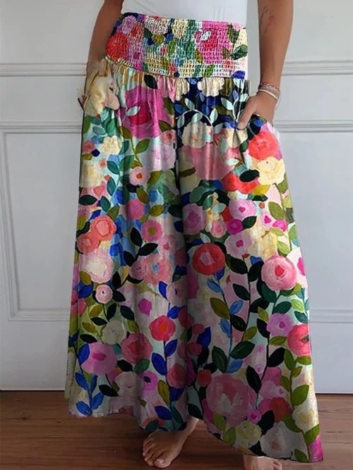 🔥HOT SALE🔥Loose and comfortable pleated wide-leg culottes
