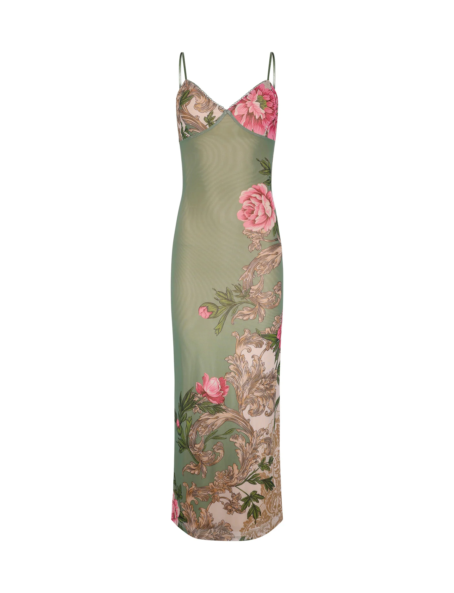 🔥🔥🔥🔥V-neckline fitted silhouette Maxi dress