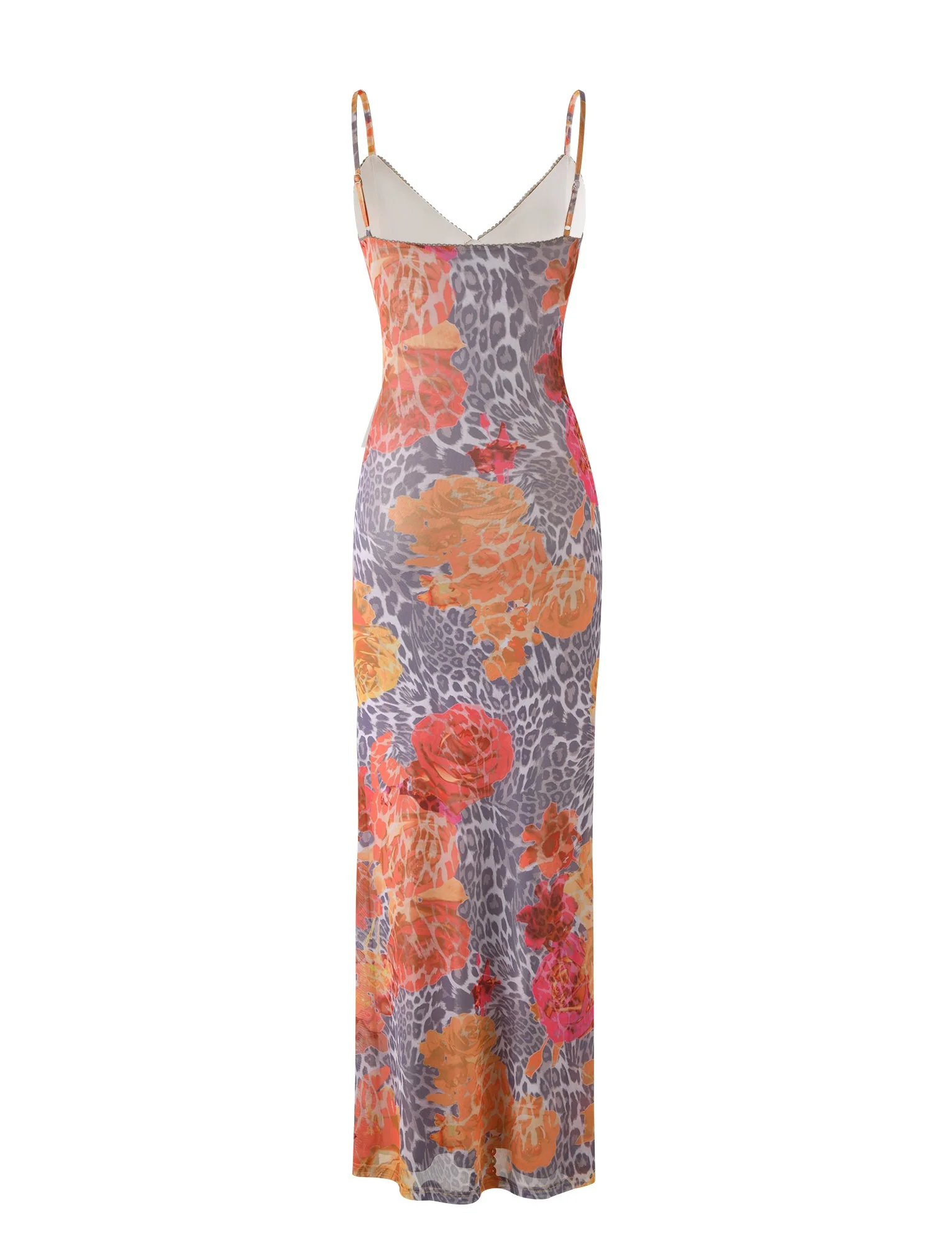 🔥🔥🔥🔥V-neckline fitted silhouette Maxi dress