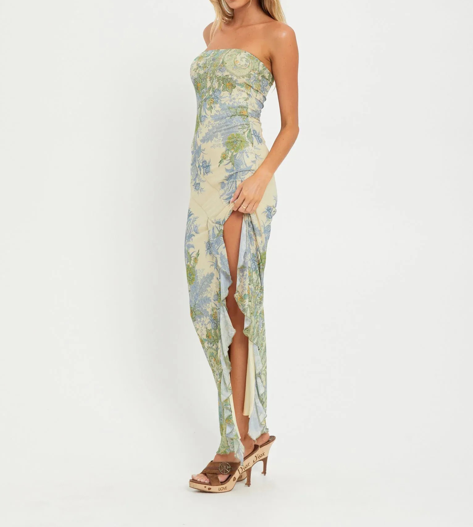 🔥🔥🔥🔥Mesh bandeau maxi dress