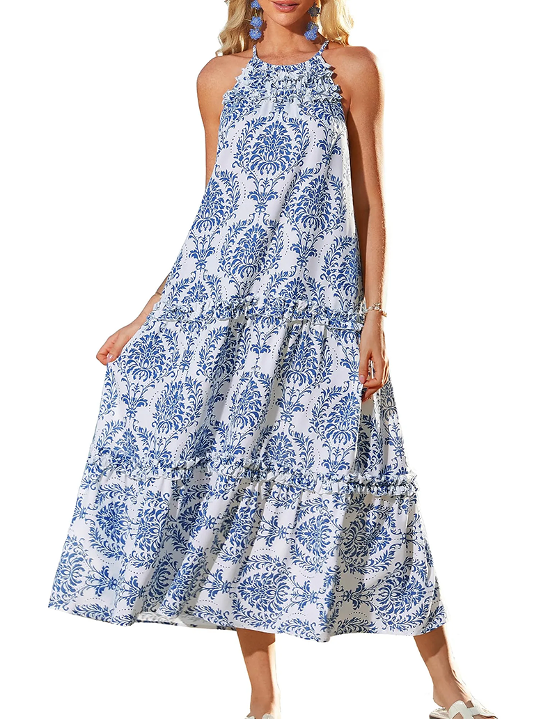 ✨WOMEN'S ELEGANT HOLLOWER OUT WAIST A LINE SPAGHETTI STRAPS DRESS (BUY 2 FREE SHIPPING)
