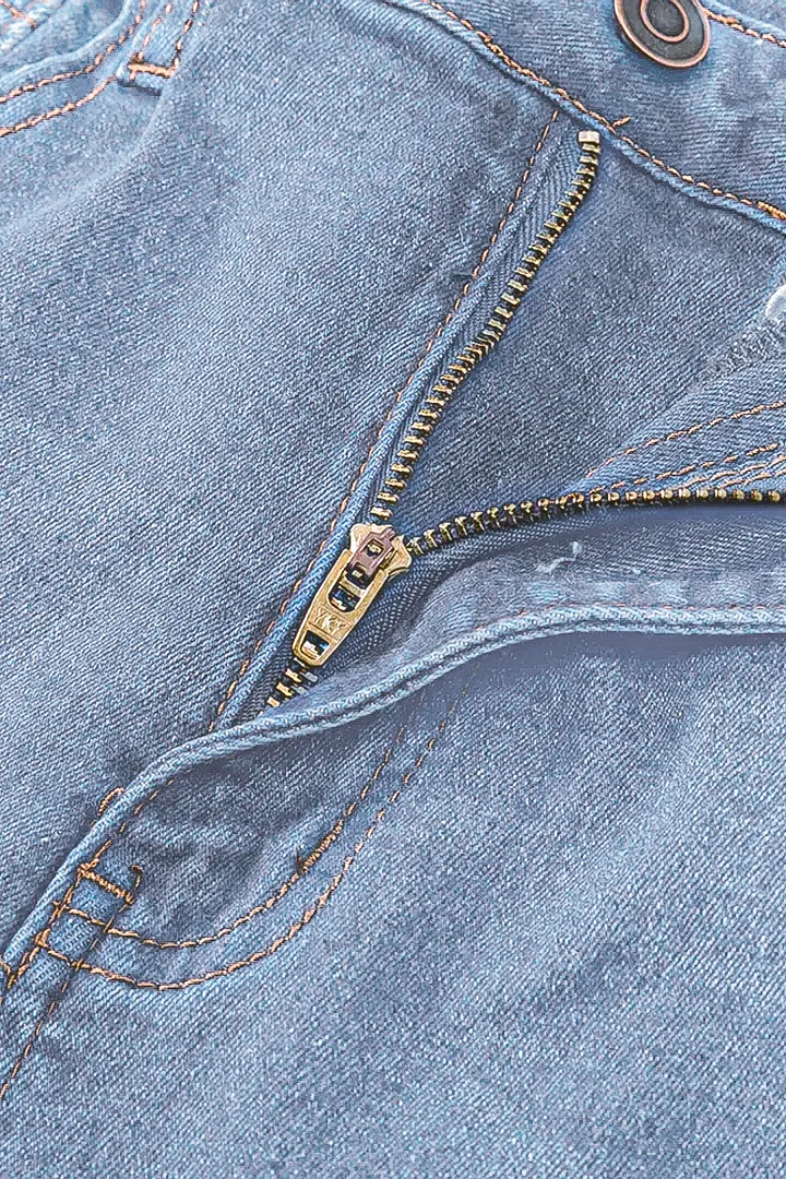 Midiross Stone Wash Ripped Knee Raw Hem Flare Jeans