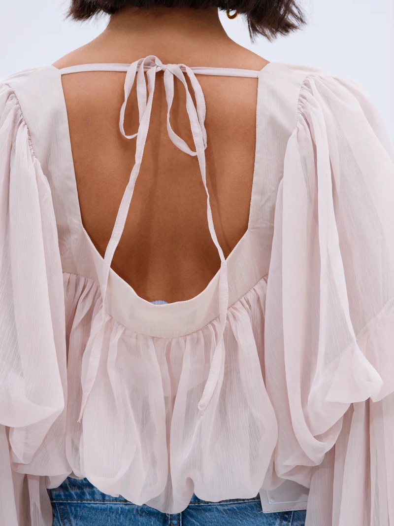 Women's Off-the-Shoulder Cape Sleeve Crop Top