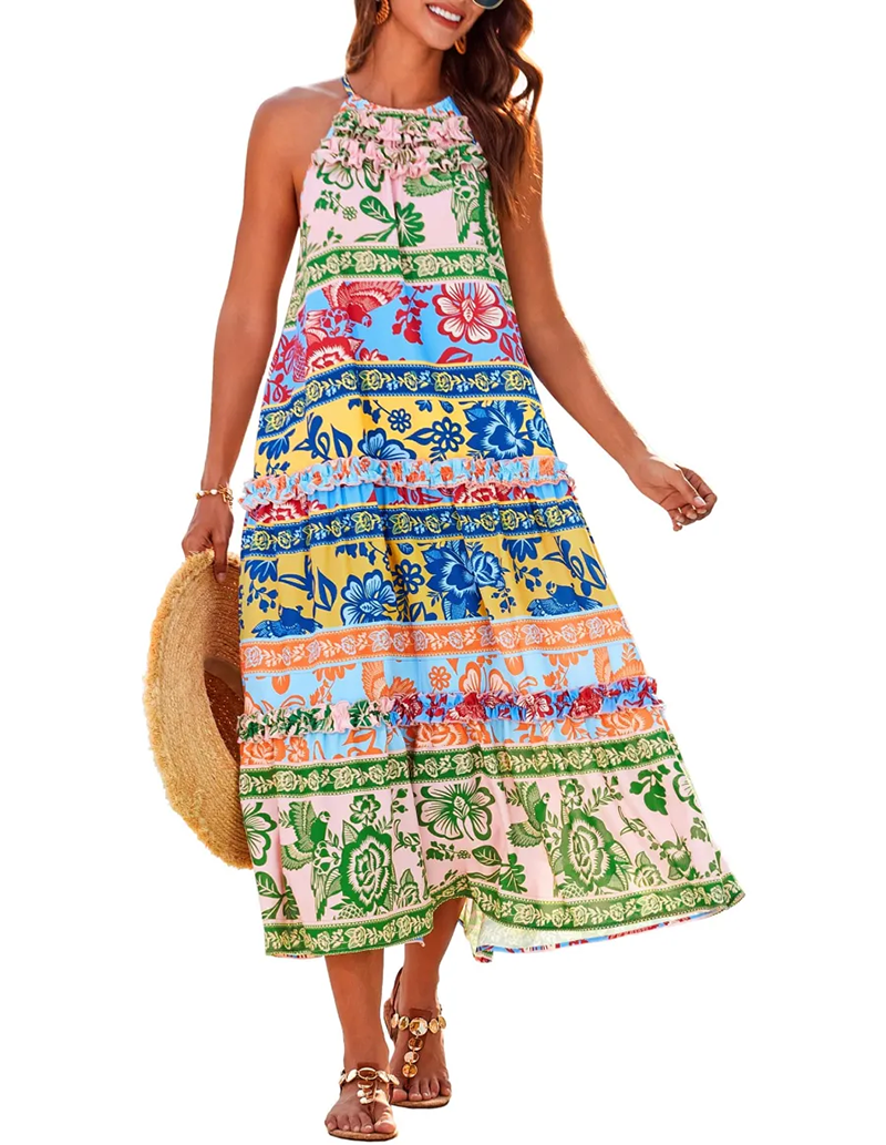 ✨WOMEN'S ELEGANT HOLLOWER OUT WAIST A LINE SPAGHETTI STRAPS DRESS (BUY 2 FREE SHIPPING)