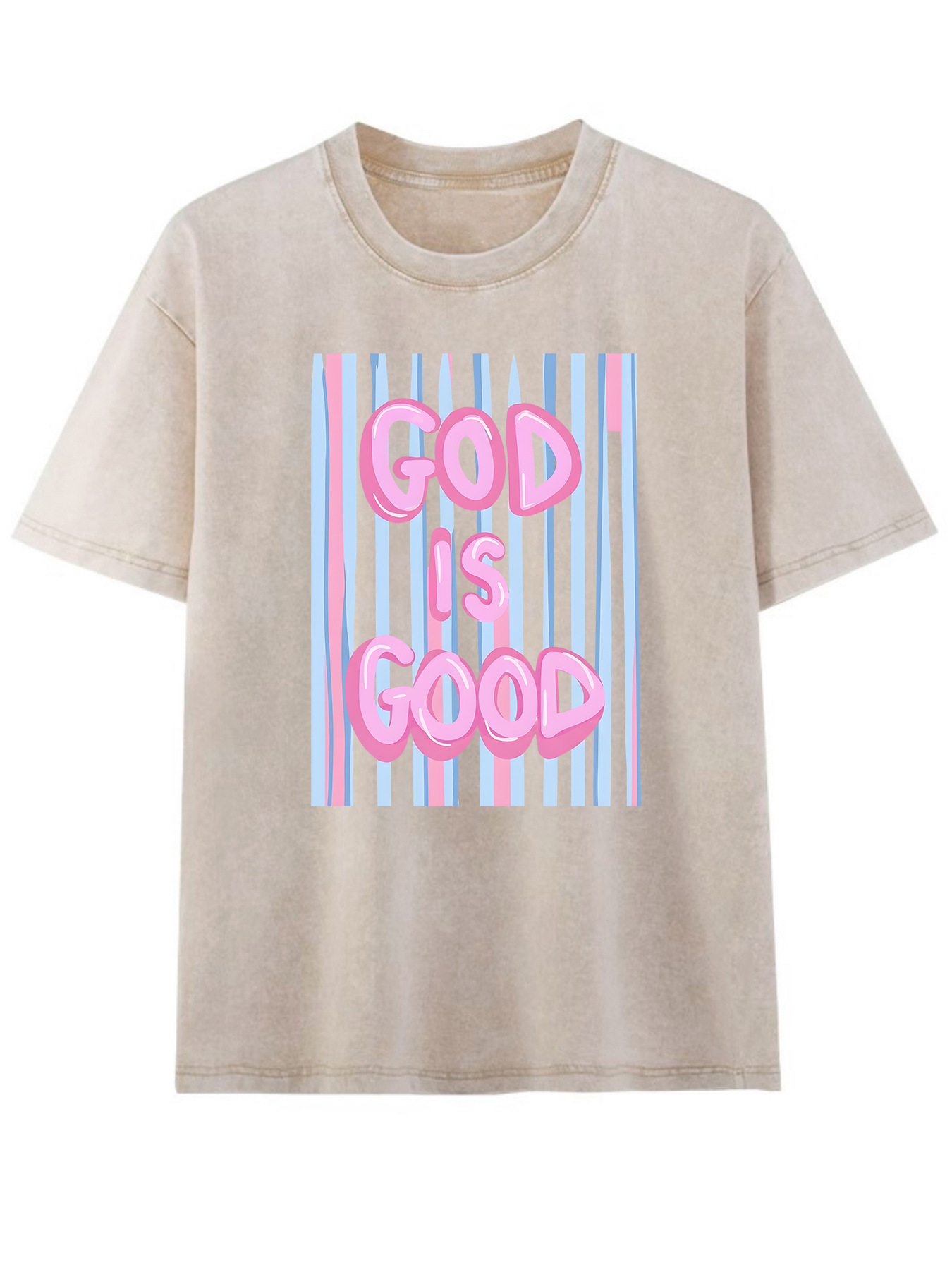  "God Is Good" Washed Cotton Graphic Tee