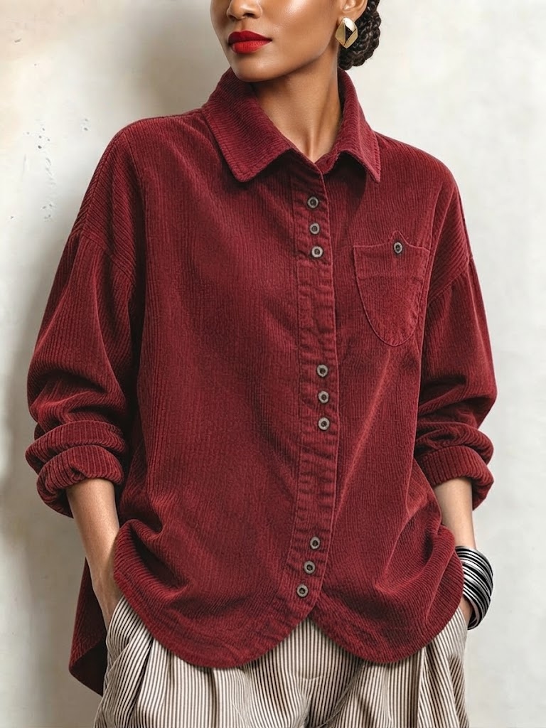 Casual Corduroy Shirt