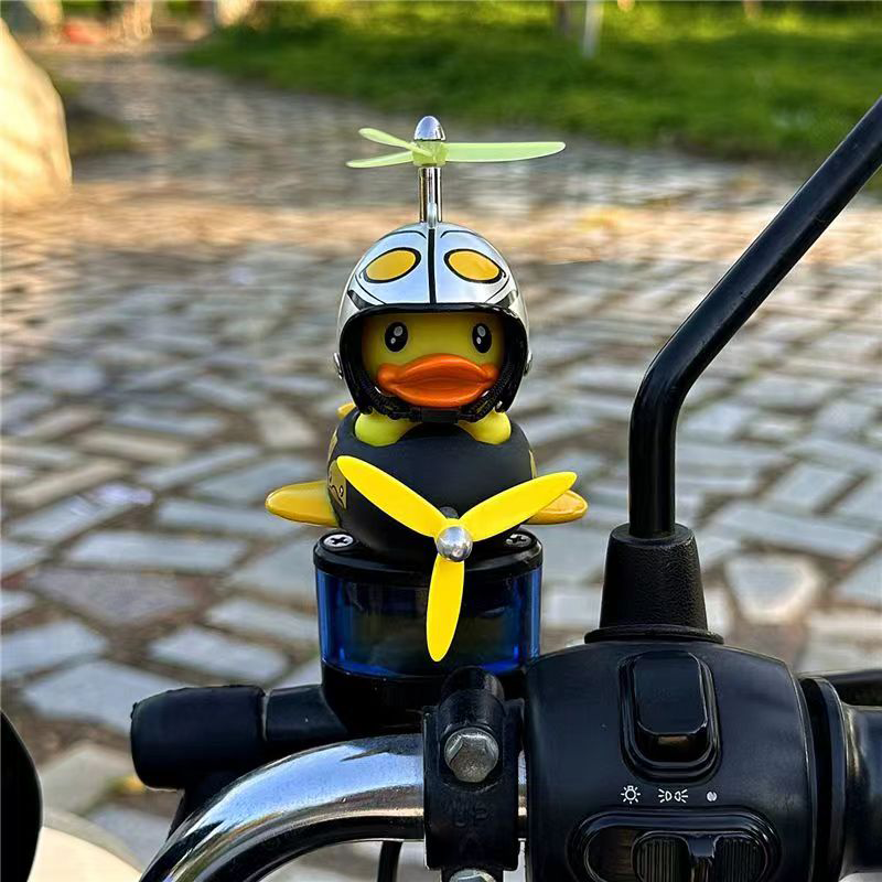 Yellow Duck Scooter Pendant