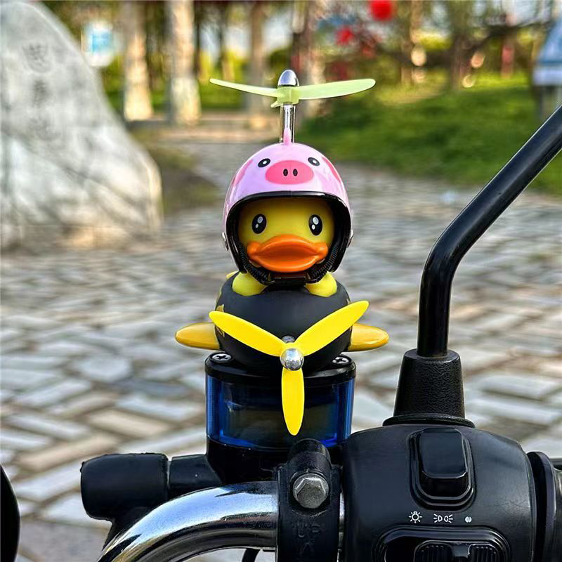 Yellow Duck Scooter Pendant