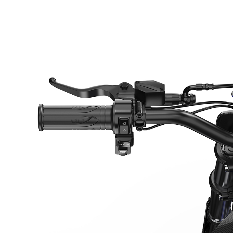 Zawes GT1 Offroad Elektro Dirt Bike mit 5400W Motor, 60V 28Ah Batterie, 80 km/h Höchstgeschwindigkeit, 90 km Reichweite und 14"/12" Reifen