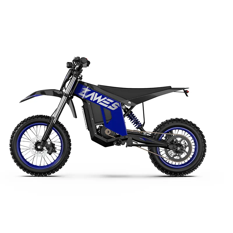Zawes GT1 Offroad Elektro Dirt Bike mit 5400W Motor, 60V 28Ah Batterie, 80 km/h Höchstgeschwindigkeit, 90 km Reichweite und 14"/12" Reifen