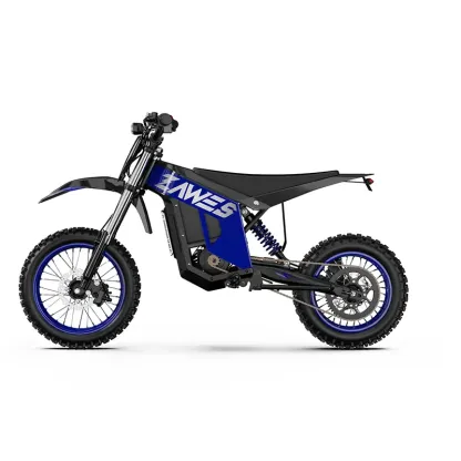 Zawes GT1 Offroad Elektro Dirt Bike mit 5400W Motor, 60V 28Ah Batterie, 80 km/h Höchstgeschwindigkeit, 90 km Reichweite und 14"/12" Reifen
