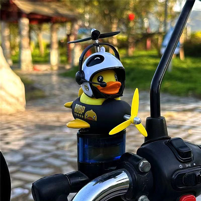 Yellow Duck Scooter Pendant