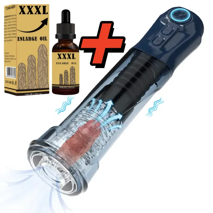 💥🚀2 in 1 Elektrischer Männlicher Masturbator Penis Pump: Dein Weg zur Höchsten Lust💖