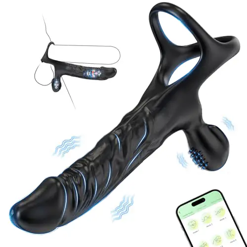 💥Best-selling couple toys🔥Wearable dual-insertion multi-functional vibrating dildo
