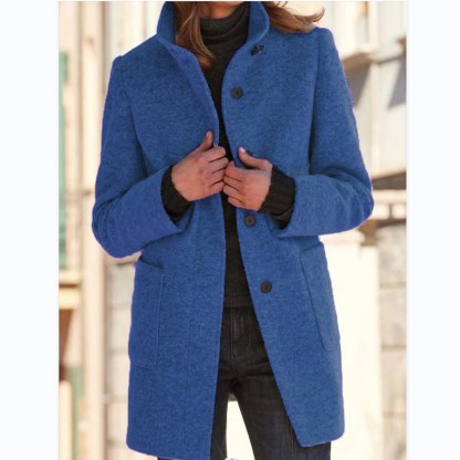 🔥Hot Sale🔥 Casual Vintage Oversized Lapel Button Long Coat