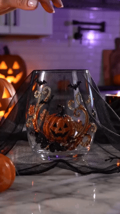 🎃 3D Halloween Glassware Collection | Spooky Designs, Festive Sips & Cozy Fall Moments