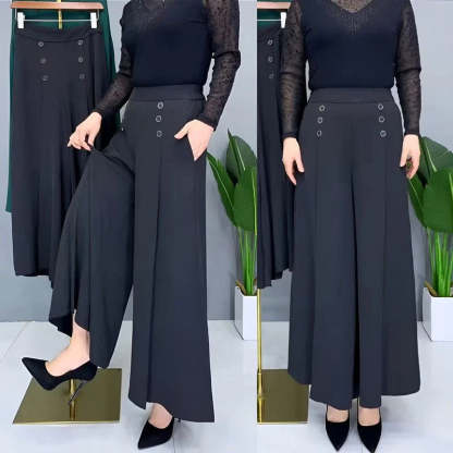 Valcero Elegant Wide-Leg Pants - Instantly flatters your figure