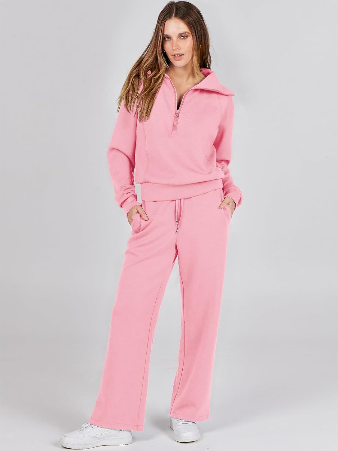 2024 Fall Trendy Outfits Oversized Two Piece Sweatsuit