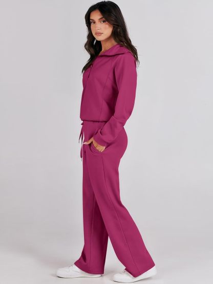 2024 Fall Trendy Outfits Oversized Two Piece Sweatsuit