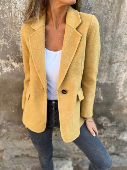 🔥NEW IN- 48% OFF- Women's Cotton Lapel Long Sleeve Casual Jacket