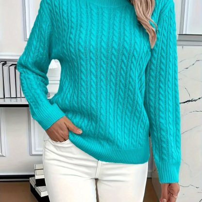 50% OFF Today | Classic Cable Knit Sweater – Loose Fit