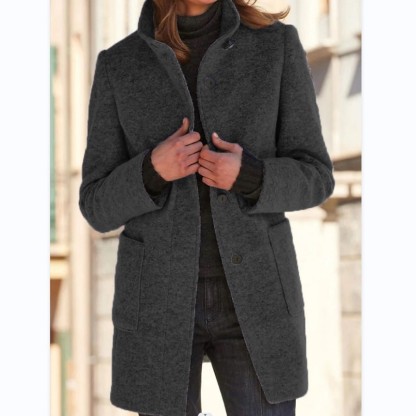 🔥Hot Sale🔥 Casual Vintage Oversized Lapel Button Long Coat
