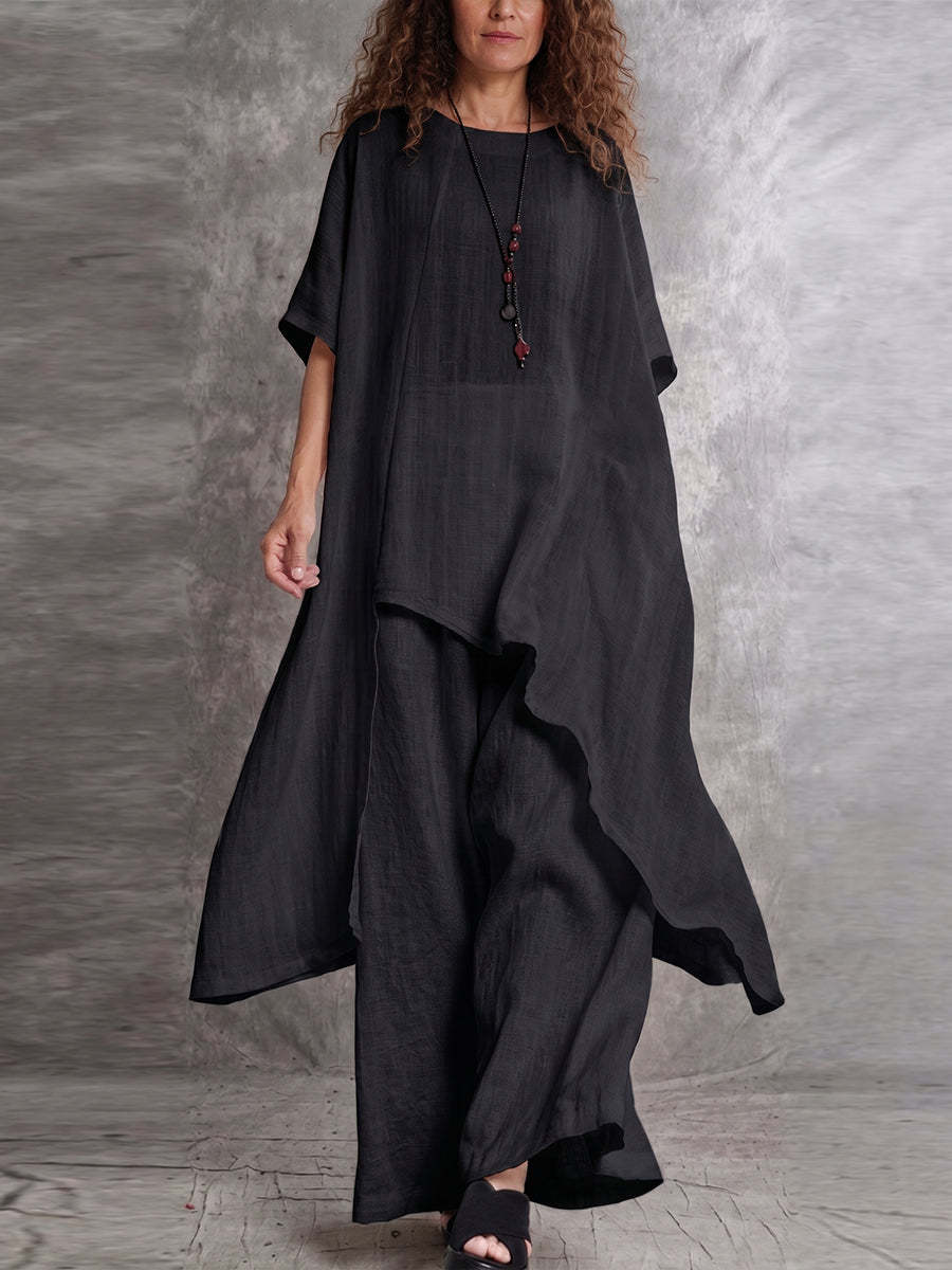 Final Hours🔥 50% OFF - Casual Long Top And Pants Two-piece Set