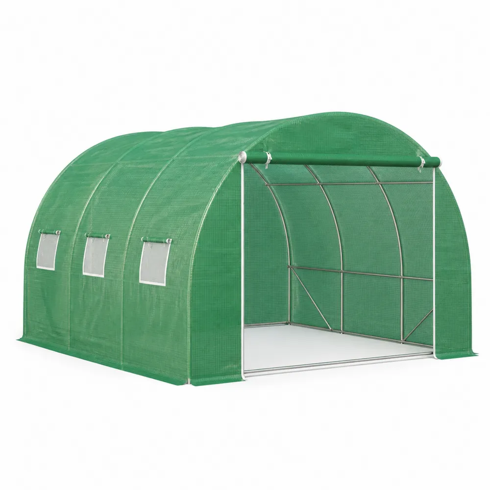 Serra in Metallo e Polietilene Verde 3mx4mx2m