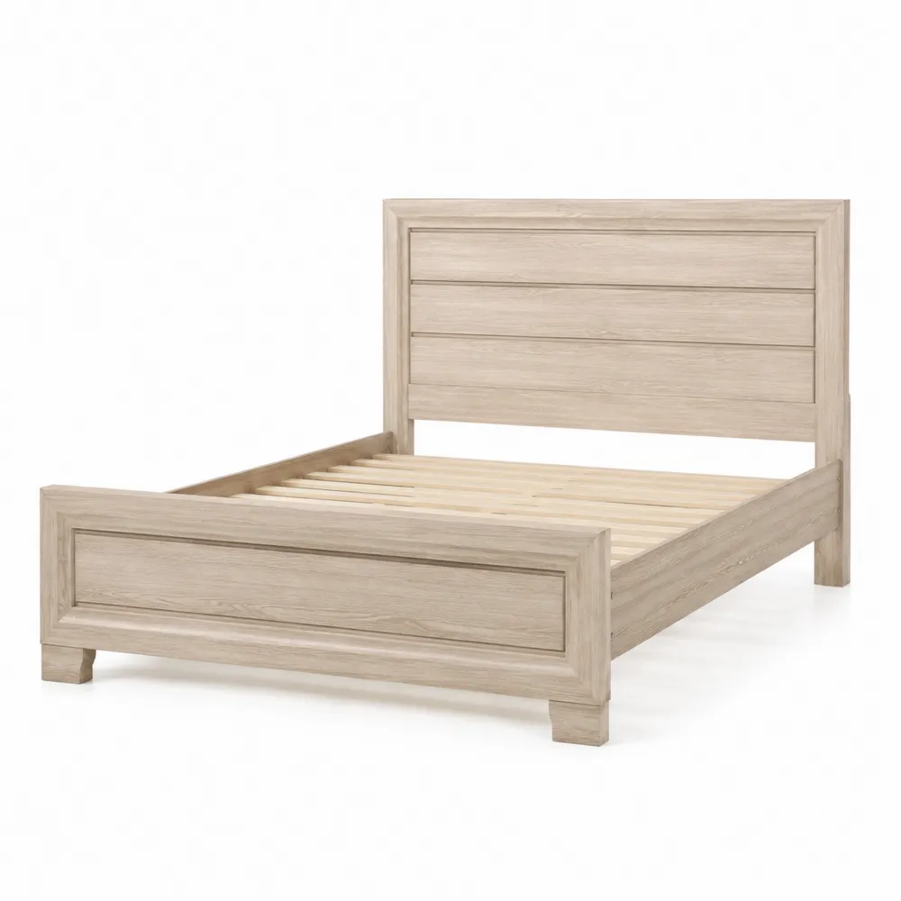 Letto matrimoniale in legno quercia 160x200 cm